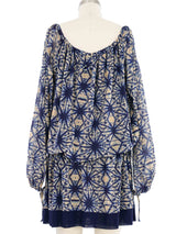 Jean Paul Gaultier Printed Tie Waist Mini Dress Dress arcadeshops.com