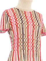 Missoni Short Sleeve Knit Turtleneck Top arcadeshops.com