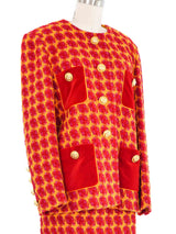 Escada Vibrant Tweed Skirt Suit Suit arcadeshops.com