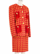 Escada Vibrant Tweed Skirt Suit Suit arcadeshops.com