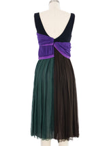 2005 Prada Colorblock Ruched Chiffon Dress Dress arcadeshops.com