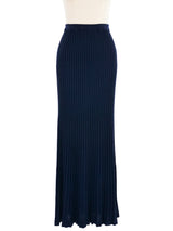 Sonia Rykiel Navy Knit Maxi Skirt Bottom arcadeshops.com