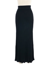Sonia Rykiel Black Knit Maxi Skirt Bottom arcadeshops.com