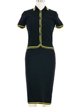 1996 Instante Gianni Versace Knit Dress Ensemble Suit arcadeshops.com