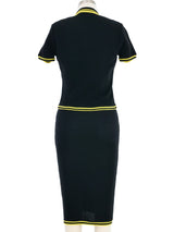 1996 Instante Gianni Versace Knit Dress Ensemble Suit arcadeshops.com