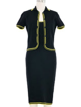 1996 Instante Gianni Versace Knit Dress Ensemble Suit arcadeshops.com