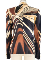 Gianni Versace Melting Stripe Satin Jacket Jacket arcadeshops.com