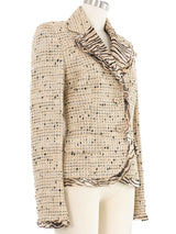 Escada Speckled Tweed Jacket Jacket arcadeshops.com