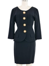 Moschino Cruise Me Nautical Button Skirt Suit Suit arcadeshops.com