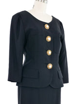 Moschino Cruise Me Nautical Button Skirt Suit Suit arcadeshops.com