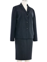 1990s Prada Black Skirt Suit Suit arcadeshops.com
