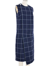 2016 Balenciaga Navy and White Check Dress Dress arcadeshops.com