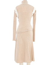 Paco Rabanne Asymmetric Snap Knit Dress Dress arcadeshops.com