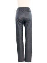 2006 Balenciaga Low Rise Leather Trousers Bottom arcadeshops.com