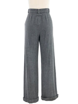 Jean Paul Gaultier Pinstripe Trousers Bottom arcadeshops.com