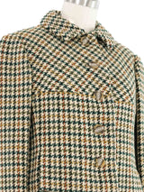 1960s Geoffrey Beene Houndstooth Cropped Jacket Outerwear arcadeshops.com