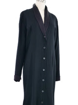 Karl Lagerfeld Black Coat Dress Dress arcadeshops.com
