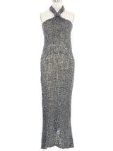 Ann Demuelemeester Halter Knit Maxi Dress Dress arcadeshops.com