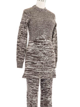 Brown Space Knit Pant Suit Suit arcadeshops.com