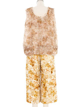 2018 Comme des Garcons Printed Pant Ensemble Suit arcadeshops.com