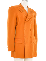 Jean Paul Gaultier Embellished Pumpkin Wool Jacket Jacket arcadeshops.com