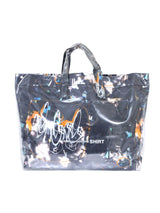 2021 Comme des Garcons Futura 2000 Black Abstract Vinyl Tote Accessory arcadeshops.com