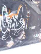 2021 Comme des Garcons Futura 2000 Black Abstract Vinyl Tote Accessory arcadeshops.com