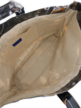 2021 Comme des Garcons Futura 2000 Black Abstract Vinyl Tote Accessory arcadeshops.com