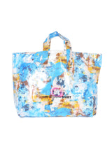 2021 Comme des Garcons Futura 2000 Blue Abstract Vinyl Tote Accessory arcadeshops.com