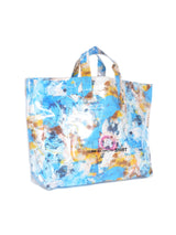 2021 Comme des Garcons Futura 2000 Blue Abstract Vinyl Tote Accessory arcadeshops.com
