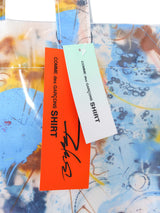 2021 Comme des Garcons Futura 2000 Blue Abstract Vinyl Tote Accessory arcadeshops.com