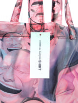 2021 Comme des Garcons Yue Minjun Laughing Face Vinyl Tote Accessory arcadeshops.com