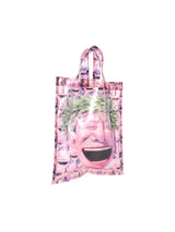 2021 Comme des Garcons Yue Minjun Face Print Vinyl Tote Accessory arcadeshops.com