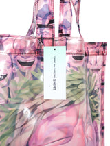 2021 Comme des Garcons Yue Minjun Face Print Vinyl Tote Accessory arcadeshops.com