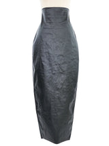 2024 Rick Owens Lido Black Denim Wiggle Skirt Bottom arcadeshops.com