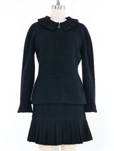 1997 Chanel Black Tweed Skirt Suit Suit arcadeshops.com