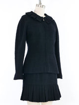 1997 Chanel Black Tweed Skirt Suit Suit arcadeshops.com