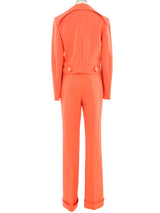 1970s Peach Pant Suit Suit arcadeshops.com
