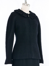 1997 Chanel Black Tweed Skirt Suit Suit arcadeshops.com