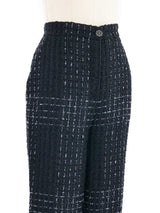 Chanel Satin Cuffed Tweed Pants Bottom arcadeshops.com
