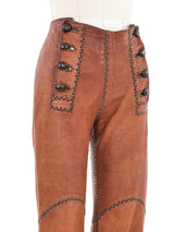 North Beach Leather Whipstitch Cropped Pants Bottom arcadeshops.com
