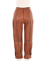 North Beach Leather Whipstitch Cropped Pants Bottom arcadeshops.com