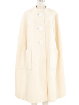 1960s Ivory Cape Coat Outerwear arcadeshops.com