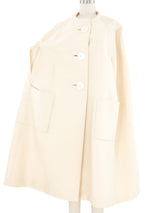 1960s Ivory Cape Coat Outerwear arcadeshops.com
