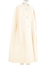 1960s Ivory Cape Coat Outerwear arcadeshops.com