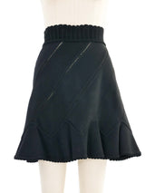 Alaia Black Knit Mini Skirt Bottom arcadeshops.com