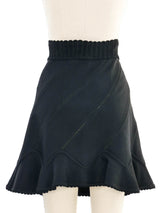 Alaia Black Knit Mini Skirt Bottom arcadeshops.com