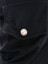 2003 Christian Dior Black Lace Up Jersey Dress Dress arcadeshops.com