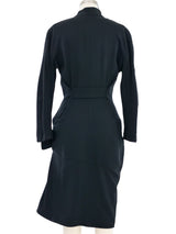 Thierry Mugler Architectural Black Jacket Dress Suit arcadeshops.com