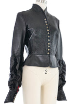 1999 Voyage Embossed Leather Jacket Jacket arcadeshops.com